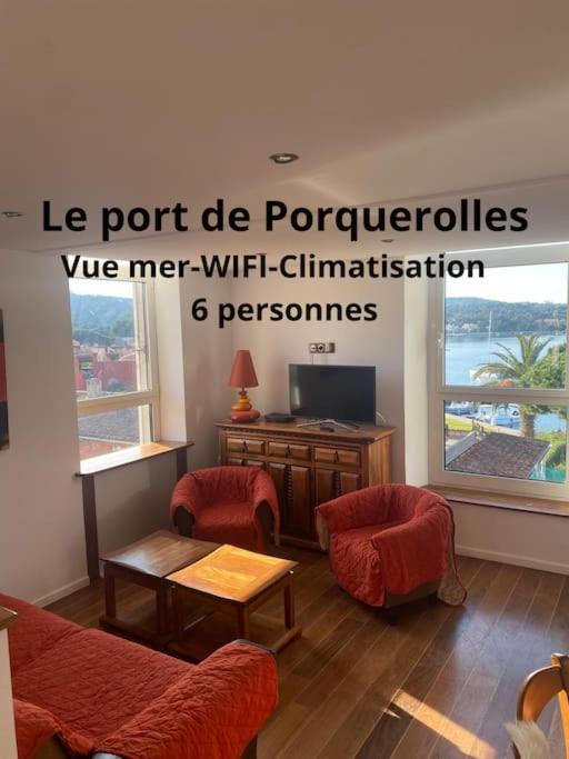 Ile De Porquerolles : T3 Climatise Vue Mer Exterior foto